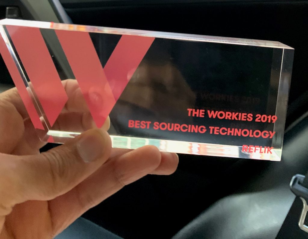 The Workies 2019 Best Sourcing Technology award winner is Reflik